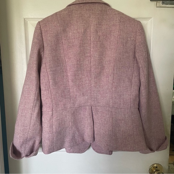 Gorgeous lavender wool tweed blazer from Talbots. Size 10. Perfect condition. - Picture 10 of 10